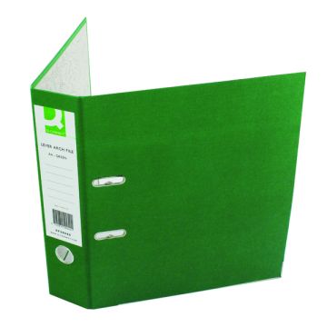 Paperbacked Lever Arch Files A4 - Green - Pack of 10