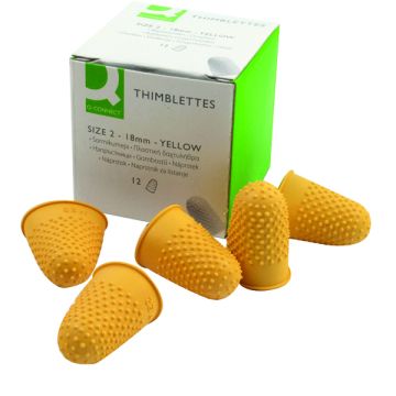 Thimblettes - Size 2 Yellow - Pack of 12
