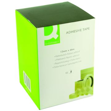 Adhesive Tape - 12mm x 66m - Pack of 12