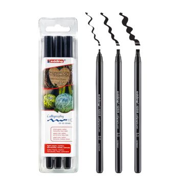 Edding 1255 Calligraphy Pens - Pack of 3