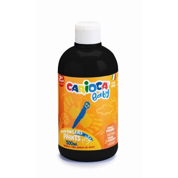 Carioca Baby Finger Paints - 500ml - Black