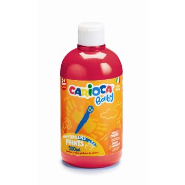 Carioca Baby Finger Paints - 500ml - Red