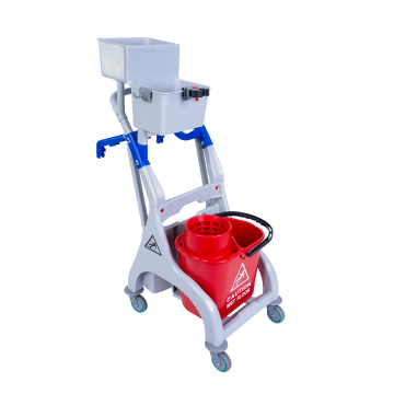 Kentucky Mopping Trolley 1 x 25L 2 x 4L - Red