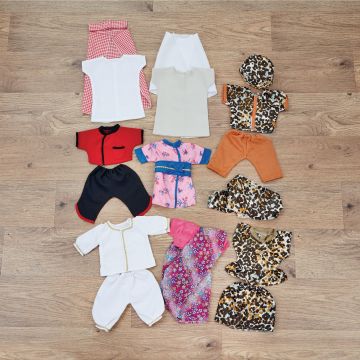 Multicultural Doll's Clothes - Pack of 8