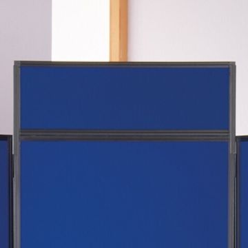 Busyfold Light 1800 Display System Header Panel 600 x 200mm - Cyan
