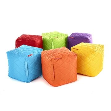 Quilted Large Cubes - Lime - Pack of 4