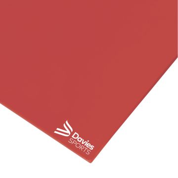 Davies Sports Medium Weight Gym Mat - 1830 x 1220 x 25mm - Rainbow Red