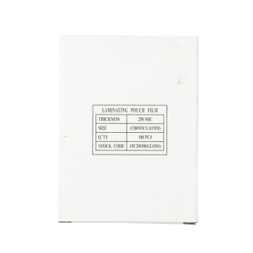 Laminating Pouches A7 75 x 105mm 250 Micron - Pack of 100