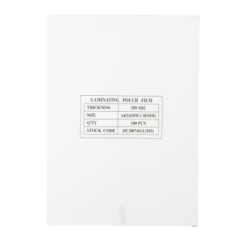 Laminating Pouches A4 350 Micron Gloss Rc - Pack of 100