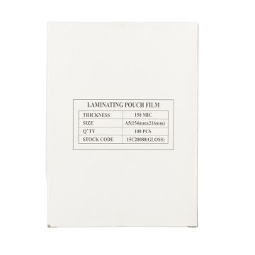 Laminating Pouches A5 150 Micron Gloss Rc - Pack of 100