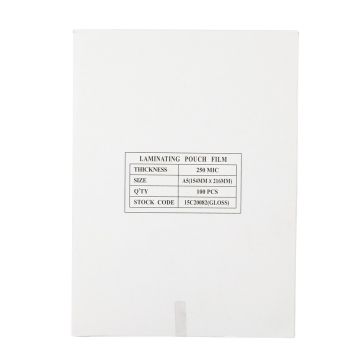 Laminating Pouches A5 250 Micron Gloss Rc - Pack of 100
