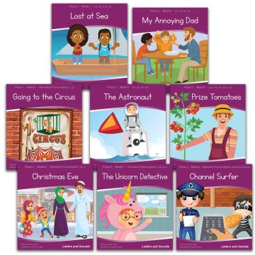 Smart Kids The Code Phase 5 Fiction Readers - Pack of 8