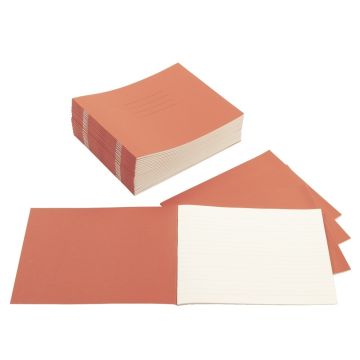 Exercise Books 6 x 8in 32 Page Learn To Write Vivid Red - Pack of 100