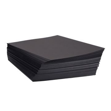 Rothmill Coloured Card (280 Micron) - A4 - Charcoal Black - Pack of 200