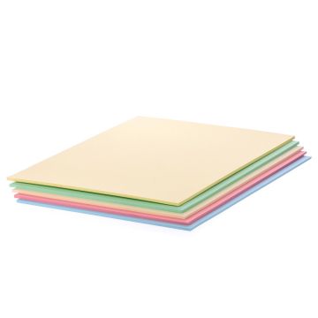 Rothmill Coloured Card (280 Micron) - A4 - Assorted Pastel - Pack of 50