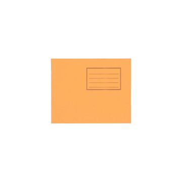 5.25 x 6.5" Exercise Book 24 Page Plain - Orange - Pack of 100
