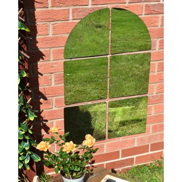 Outdoor/Indoor Arch Mirror Windw Set of 6