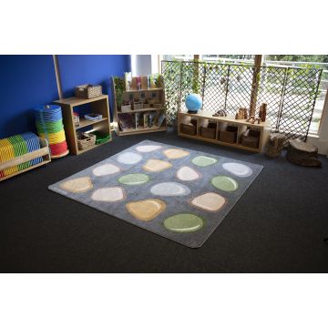 Natural World Pebble Carved Carpet - 2m x 2m