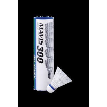 Yonex Mavis 300 Shuttlecocks - Medium - White - Tube of 6