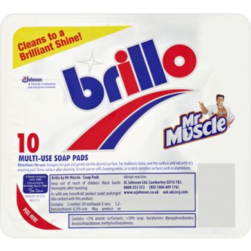 Mr Muscle Brillo Pads - Pack of 10