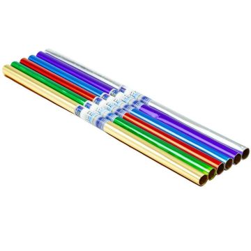 Metallic Foil Rolls Double Sided 500 x 800mm Assorted - Pack of 5
