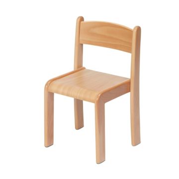 Millhouse Beech Stacking Chairs - 260mm - Pack of 4