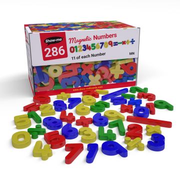 Show-me Magnetic Numbers and Maths Symbols - Pack of 286