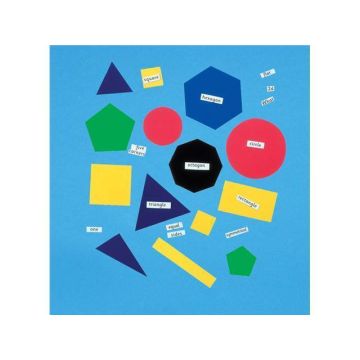 Magnetic 2D Shapes - Pack of 15