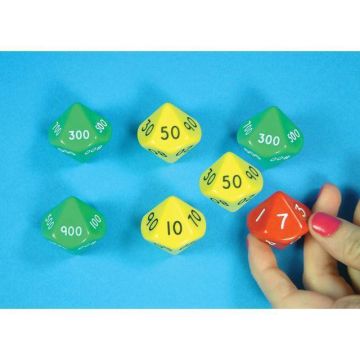 Jumbo Place Value Dice - Pack of 6