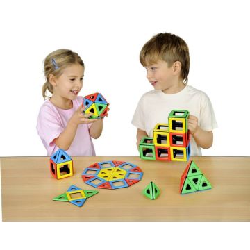 Magnetic Polydron Classpack - Pack of 96
