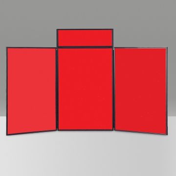 Maxi Busyfold Light Table Top Kit With Header & Carry Bag - Red