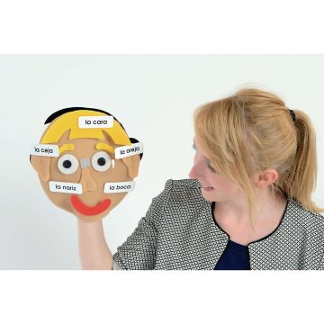 Make a Face Puppets - Spanish