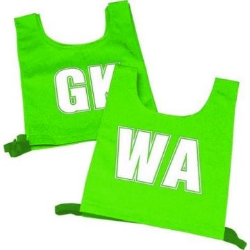 Nylon Netball Bib Set Medium - Green