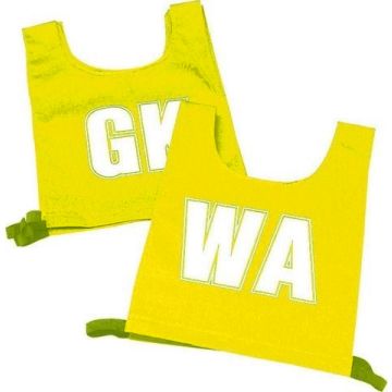 Nylon Netball Bib Set Medium - Yellow