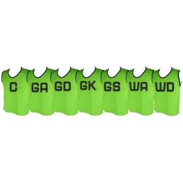 Micro Mesh Netball Training Vest Set Small - Fluroescent Green