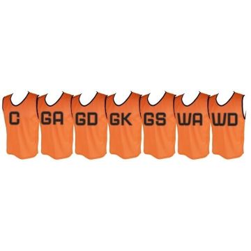 Micro Mesh Netball Training Vest Set Small - Fluorescent Orange