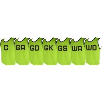Micro Mesh Netball Training Vest Set Small - Fluorescent Yellow
