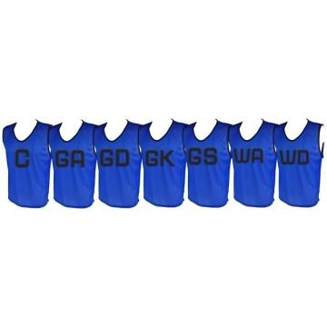 Micro Mesh Netball Training Vest Set Small - Royal Blue