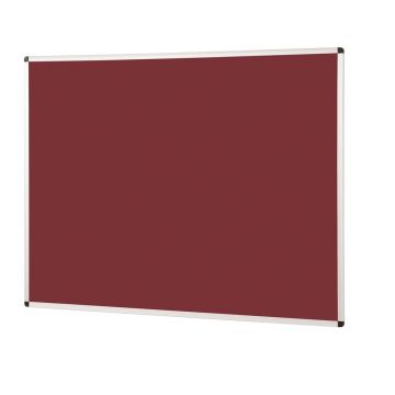 Noticeboard Aluminium Frame 1200 x 1500mm - Burgundy