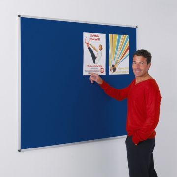Noticeboard Aluminium Frame 1200 x 1500mm - Blue