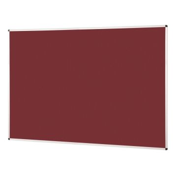 Noticeboard Aluminium Frame 1800 x 1200mm - Burgundy
