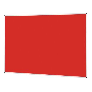 Noticeboard Aluminium Frame 1800 x 1200mm - Red