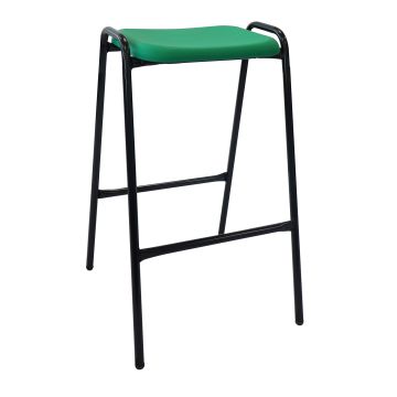 Stacking Classroom Stools - Green - 660mm