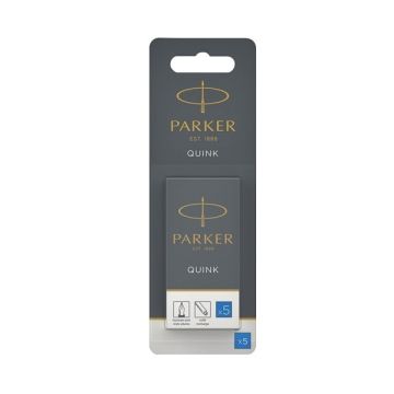 Quink Cartridges Permanent Blue - Pack of 5 x 12