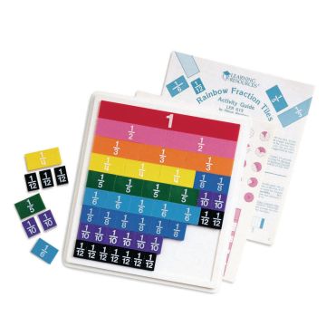 Rainbow Fraction Tiles - Set of 51