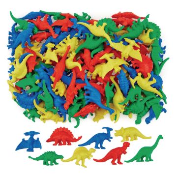 Dinosaur Counters in Tub - Pack of 128