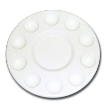 10 Wel Round Mixing Palette - Pack of 12