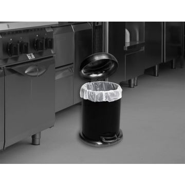 White Pedal Bin Liner Heavy Duty 80 Guage 10 Litre Roll - Pack of 1000
