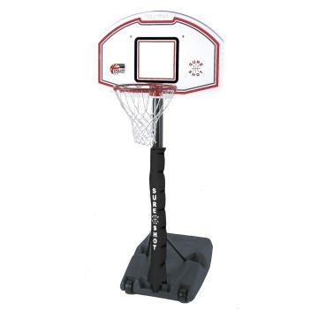 Sureshot U Just Portable Basketball Unit - Black/Red-White