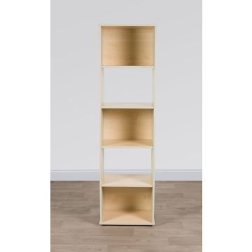 Narrow Book Shelf - Green/ Maple
